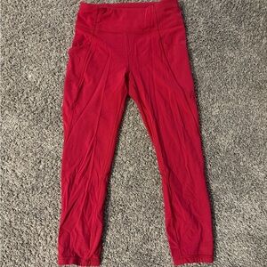 Hot pink LULULEMON High-Waisted Leggings